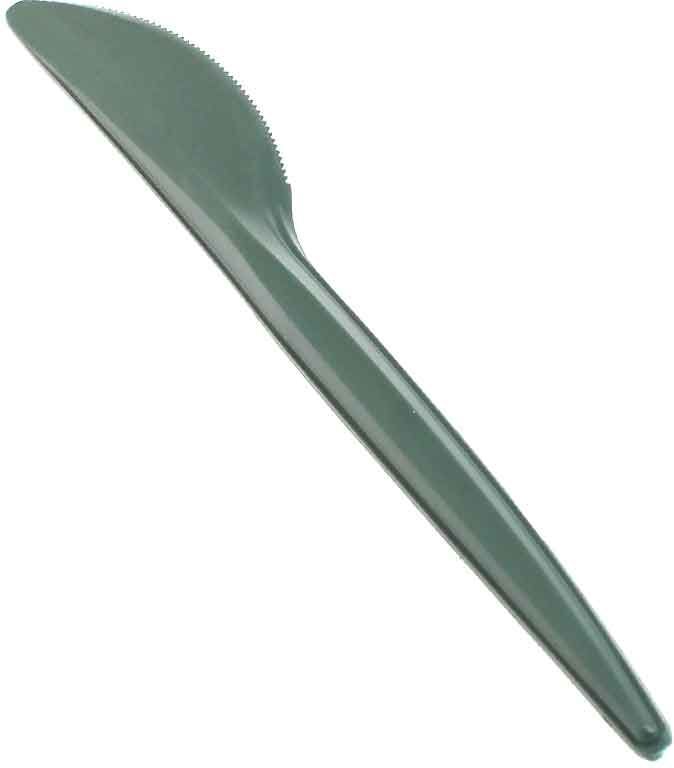 usobio 20 coltelli in mater-bi® compostabili verde militare 16 cm