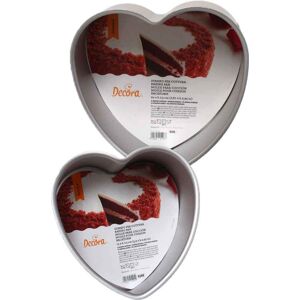 Decora Stampo Da Forno Forma A Cuore In Alluminio Anodizzato H 7,5 Cm