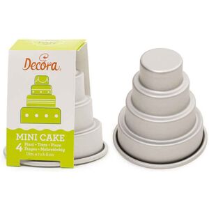 Decora Stampo Per Mini Wedding Cake A 4 Piani In Alluminio Ø7 X H 8 Cm