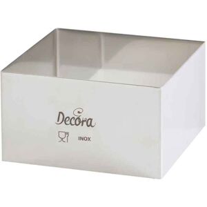 Decora Coppapasta Quadrato In Acciaio Inox 10 X 10 X 4,5h Cm