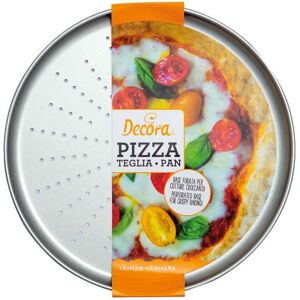 Decora Teglia Rotonda Forata Per Pizza E Focacce In Metallo Antiaderente Ø32 Cm