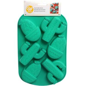 Wilton Stampo Antiaderente In Silicone Per 6 Cactus 8x9xh2,5cm