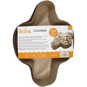 Decora 5 Stampi Da Forno In Carta Per Cottura Colomba Pasquale Media 750 G