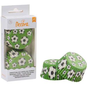 Decora 36 Pirottini In Carta Decoro Calcio Per Cottura Muffin Ø5 X H 3,2 Cm