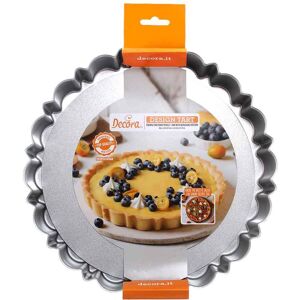 Decora Stampo Tondo Per Crostata Design Fondo Mobile Antiaderente Ø25 X H 3 Cm