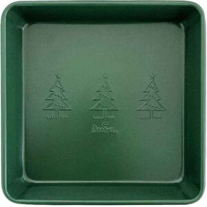 Decora Stampo Quadrato Professionale Antiaderente Natalizio Verde 24 X 24 X H 5 Cm