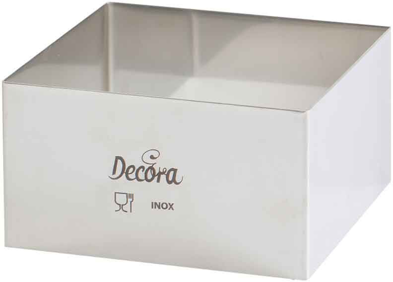 Decora Coppapasta Quadrato In Acciaio Inox 12 X 12 X 4,5h Cm