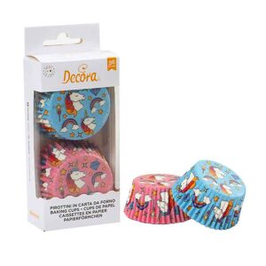 Decora 36 Pirottini In Carta Decori Unicorno Per Cottura Muffin Ø5 X H 3,2 Cm