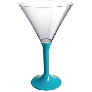 Goldplast 20 Coppe Aperitivo Martini Riutilizzabili In Plastica Turchese 185ml