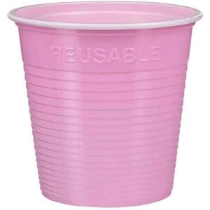 30 Bicchieri Lavabili E Riutilizzabili In Plastica Dopla 230cc Rosa