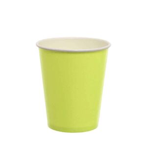 20 Bicchieri Di Cartoncino Verde Acido Dopla Party 250ml