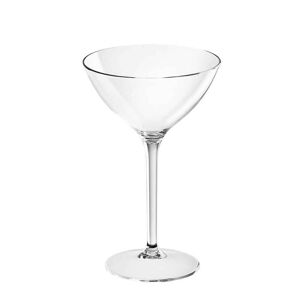goldplast set 6 coppe martini cocktail bicchieri infrangibili riutilizzabili 300cc
