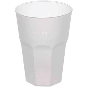 goldplast 20 bicchieri da cocktail lavabili in plastica satinata 420cc