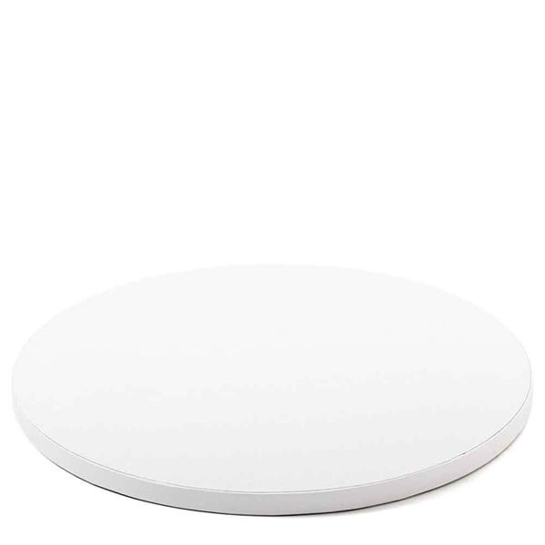 decora cakeboard vassoio sottotorta rotondo rivestito bianco Ø45 h 1,2 cm