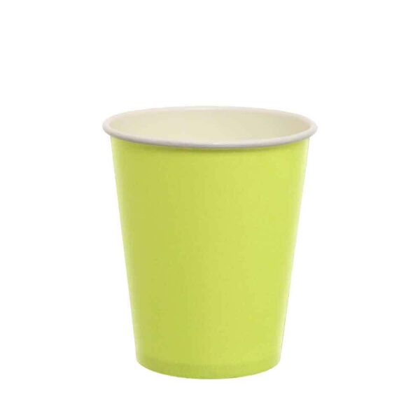 20 bicchieri di cartoncino verde acido dopla party 250ml