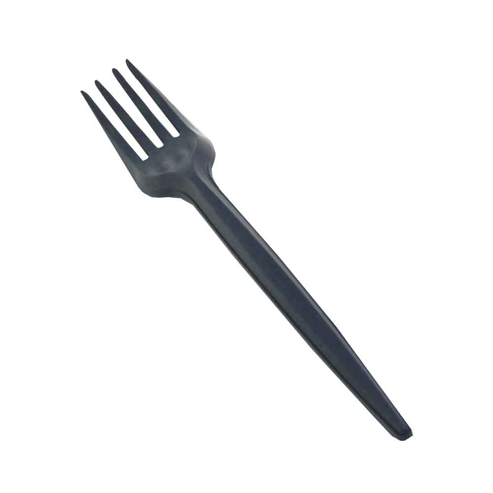 usobio 50 forchette in mater-bi® compostabili nere 16 cm