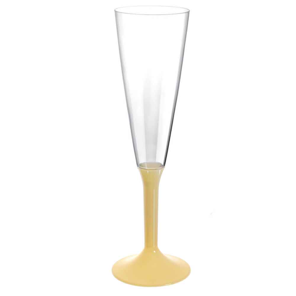 goldplast 20 calici flute riutilizzabili in plastica champagne 160ml