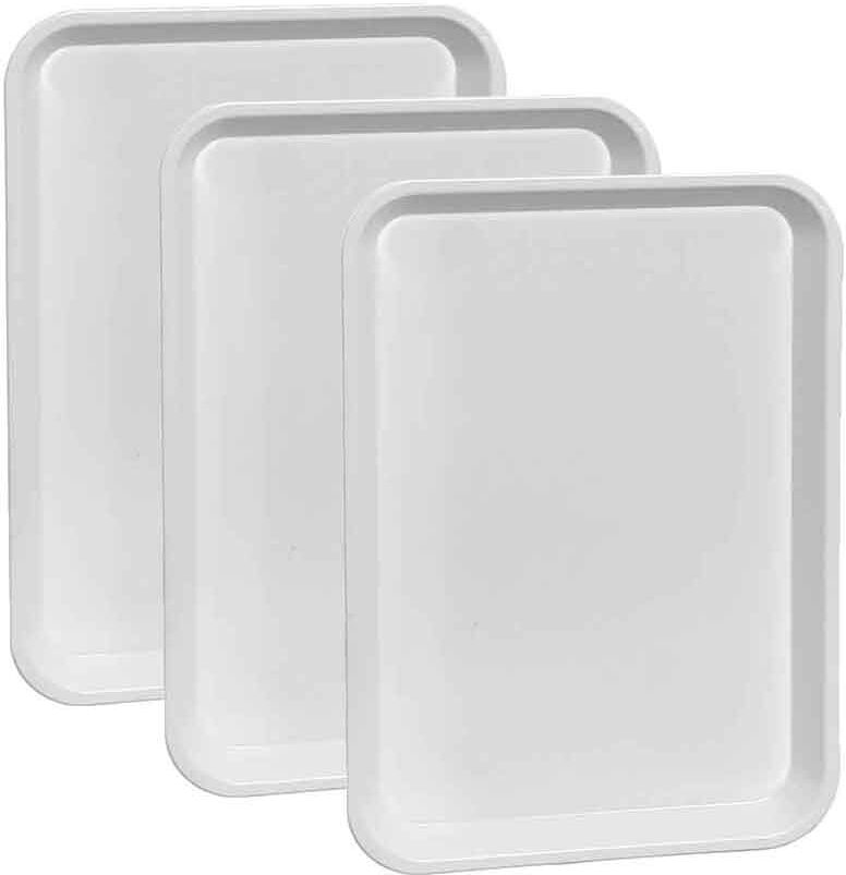 Poloplast 3 Vassoi Per Esposizione E Servizio Rettangolari Medi 31x22 Cm