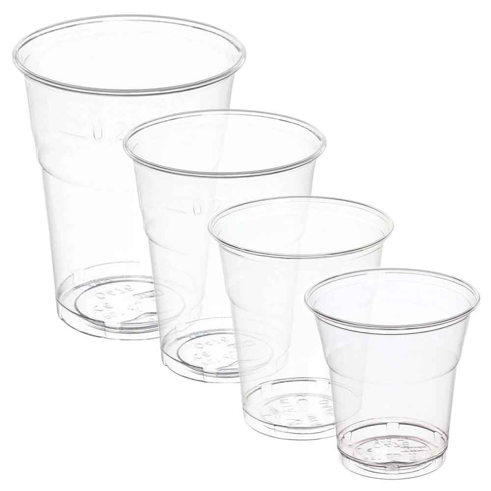 Ilip 50 Bicchieri Kristal Pet Infrangibili In Plastica Trasparente Riciclabile