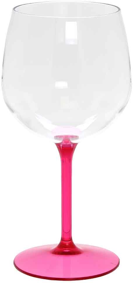 Goldplast Set 6 Bicchieri Calici Balloon Tonic Gambo Fucsia Riutilizzabili 580cc