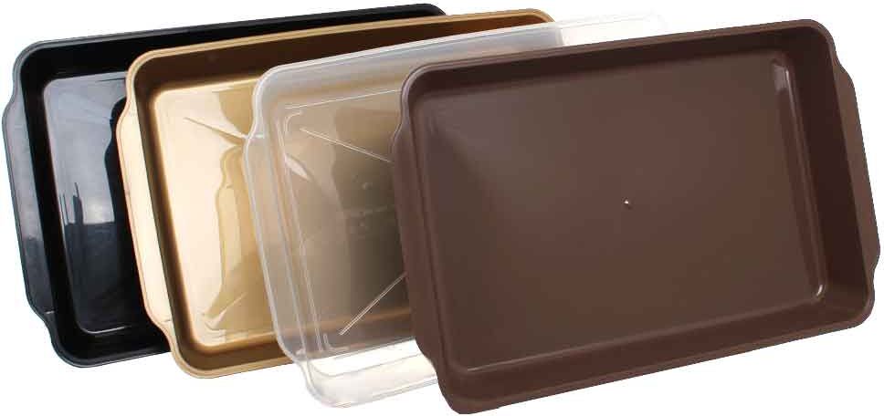 Erremme Contenitori Per Tiramisù In Plastica Riutilizzabile 36x23,2cm