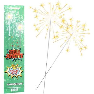 Pyrogiochi 10 Stelline Scintillanti Capodanno Josette 18 Cm