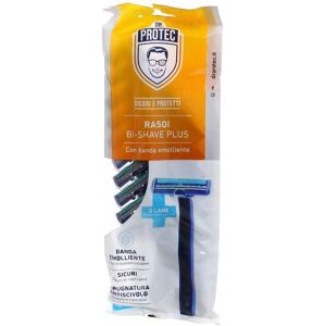 dr protect 10 rasoi da barba usa e getta 2 lame con banda emolliente