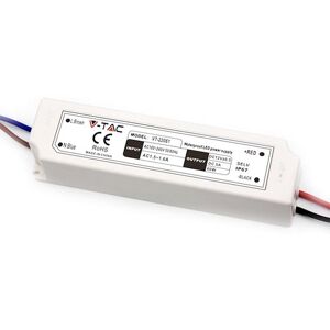 V-Tac Vt-22061 Alimentatore Slim Led 60w 12v 5a Waterproof Ip67 In Plastica Cavi A Saldare  - Sku 3234