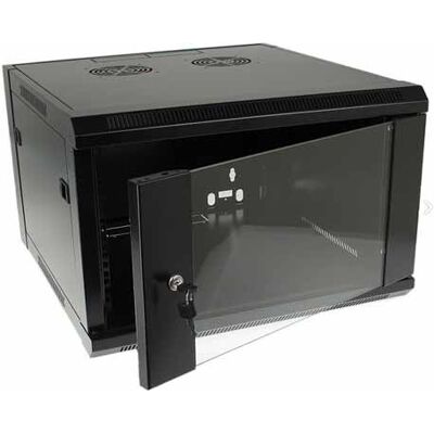 Sconosciuto Armadio rack a parete 19'' 6U - RAL9004 nero Sconosciuto Armadio rack a parete 19'' 6U - RAL9004 nero