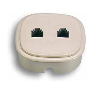 Fanton Presa Telefonica Da Parete/incasso 2 Plug 6/4c  22380