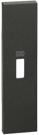 BTicino Cover  Living Now Per Caricatore Usb 1 Modulo - Nero Kg10c