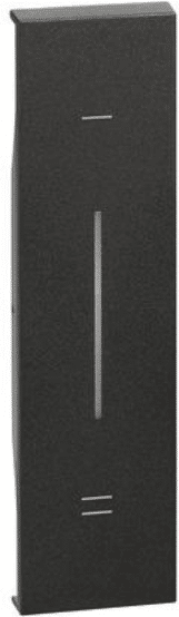 BTicino Cover Illuminabile  Living Now Per Interruttore/dimmer 1 Modulo - Nero Kg33