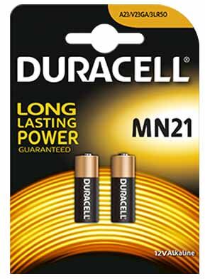 Duracell Pila Alcalina  12v Mn21 A23 - Confezione Da 2pz