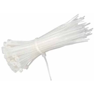 V-Tac Fascetta Fissacavo In Nylon 66 Per Cablaggi 3.5x150mm Per Cavi Bianco 100pcs Sku 11165 V-Tac Fascetta Fissacavo In Nylon 66 Per Cablaggi 3.5x150mm Per Cavi Bianco 100pcs Sku 11165