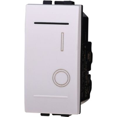 ETTROIT LB0402 - Interruttore bipolare - Bianco - Compatibile con Bticino Living ETTROIT LB0402 - Interruttore bipolare - Bianco - Compatibile con Bticino Living