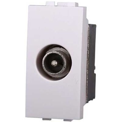 ETTROIT ETTROIT - Presa antenna TV bianca - TV antenna socket ETTROIT ETTROIT - Presa antenna TV bianca - TV antenna socket