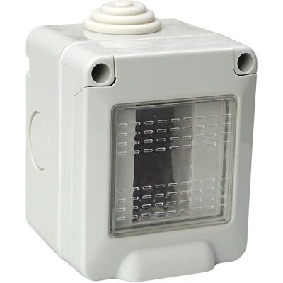 Ettroit Custodia Con Coperchio 1 Posto 1p Cassetta Ip55 Compatibile Con Vimar Plana - Ev2601 Ettroit Custodia Con Coperchio 1 Posto 1p Cassetta Ip55 Compatibile Con Vimar Plana - Ev2601