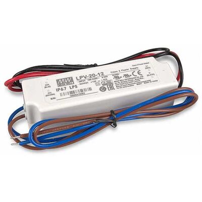 Alimentatore impermeabile 12V 20W - Mean Well LPV-20-12 Alimentatore impermeabile 12V 20W - Mean Well LPV-20-12
