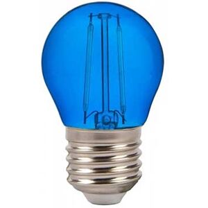 V-Tac Vt-2132 Lampadina Bulbo 2w E27 G45 Filamento Vetro Colorato Blu - Sku 7412