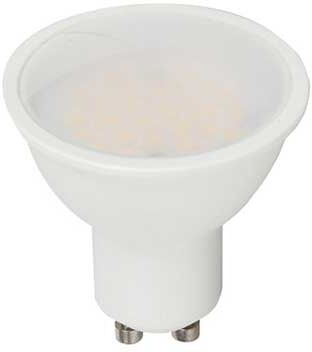 V-Tac Pro Vt-205 Lampadina Spot Led Faretto Gu10 Chip Samsung Smd 4.5w 100° Bianco Caldo 3000k - Sku 21201