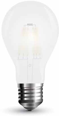 V-Tac Vt-2045 Lampadina Bulbo 5w E27 A60 Filamento Vetro Smerigliato 2700k - 7178