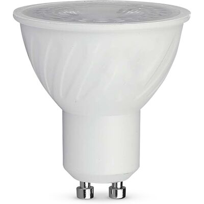 V-Tac Faretto Led Gu10 6w Lampadina Dimmerabile 6500k 38° – Copertura Trasparente, Bianco – Sku 211971 V-Tac Faretto Led Gu10 6w Lampadina Dimmerabile 6500k 38° – Copertura Trasparente, Bianco – Sku 211971