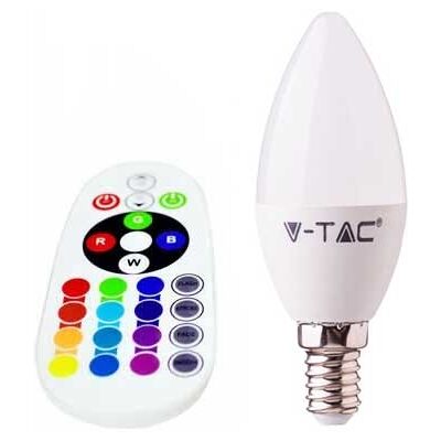 V-TAC VT-2214 Lampadina LED RGB+W - 3000K - Dimmerabile V-TAC VT-2214 Lampadina LED RGB+W - 3000K - Dimmerabile