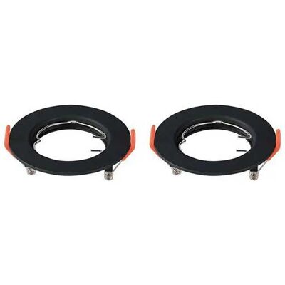 V-Tac Vt-929 Portafaretto Da Incasso Rotondo Policarbonato Nero Box 2pcs Per Lampadine Gu10-Gu5.3 - Sku 6641 V-Tac Vt-929 Portafaretto Da Incasso Rotondo Policarbonato Nero Box 2pcs Per Lampadine Gu10-Gu5.3 - Sku 6641