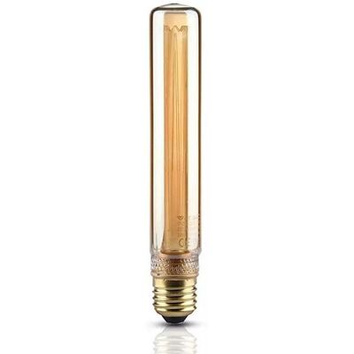 V-Tac Vt-2162 Lampadina Tubolare Led 2w E27 T30 Vintage Vetro Ambra Con Incisioni Laser Filamento Bianco Caldo 1800k - 7473 V-Tac Vt-2162 Lampadina Tubolare Led 2w E27 T30 Vintage Vetro Ambra Con Incisioni Laser Filamento Bianco Caldo 1800k - 7473