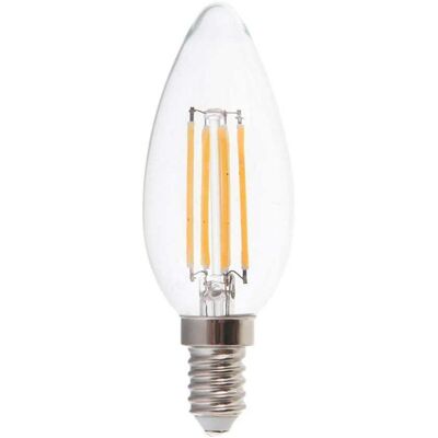 V-Tac Vt-21125 Lampadina Led Candela E14 Dimmerabile A Filamento Lampada 5.5w 110lm/w Luce Bianco Naturale 4000k - 7807 V-Tac Vt-21125 Lampadina Led Candela E14 Dimmerabile A Filamento Lampada 5.5w 110lm/w Luce Bianco Naturale 4000k - 7807
