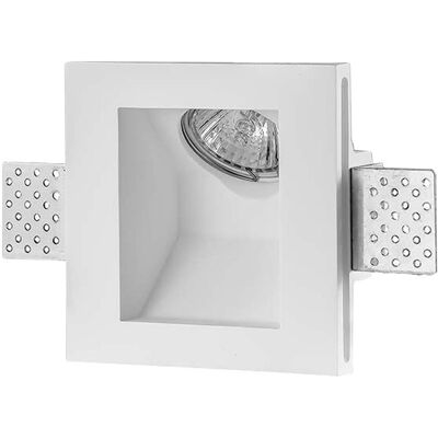 V-Tac Vt-11009 Portafaretto Led In Gesso Faretto Da Incasso Quadrato Gu10 Colore Bianco Luce Taglio Superiore A Scomparsa Sku 6773 V-Tac Vt-11009 Portafaretto Led In Gesso Faretto Da Incasso Quadrato Gu10 Colore Bianco Luce Taglio Superiore A Scomparsa Sku 6773