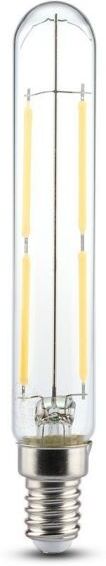 V-Tac Vt-2204 Lampadina Tubolare Led 4w E14 T20 Filamento Effetto Vintage In Vetro Trasparente Luce 3000k - 212701