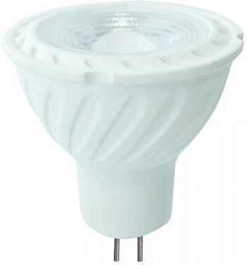 V-Tac Pro Vt-257 Lampadina Spot Led Faretto Chip Samsung Smd 6w Gu5.3 Mr16 12v Bianco Freddo 6400k - Sku 21206