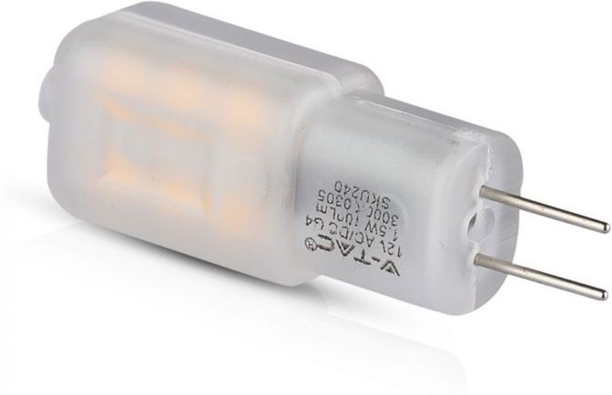 V-Tac Pro Vt-201 Lampadina Led Faretto Chip Samsung Smd 1,5w T12 G4 12v Bianco Caldo 3000k - Sku 240